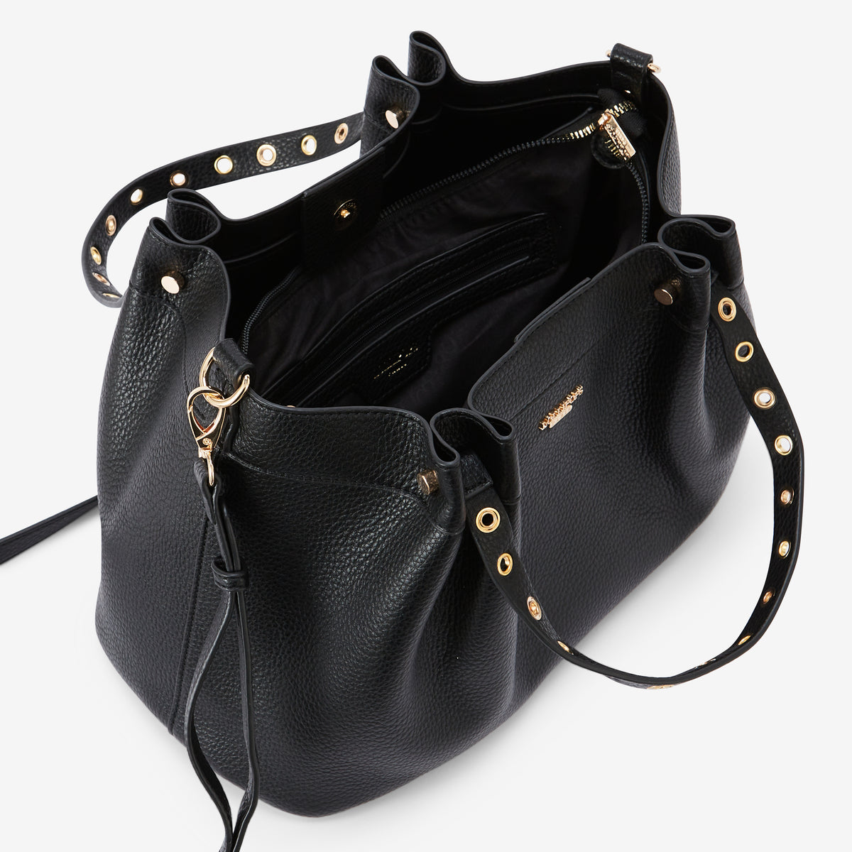 Grand sac shopper noir Rogers