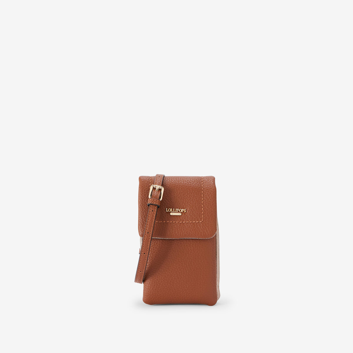 Pochette de téléphone cognac Rosabelle