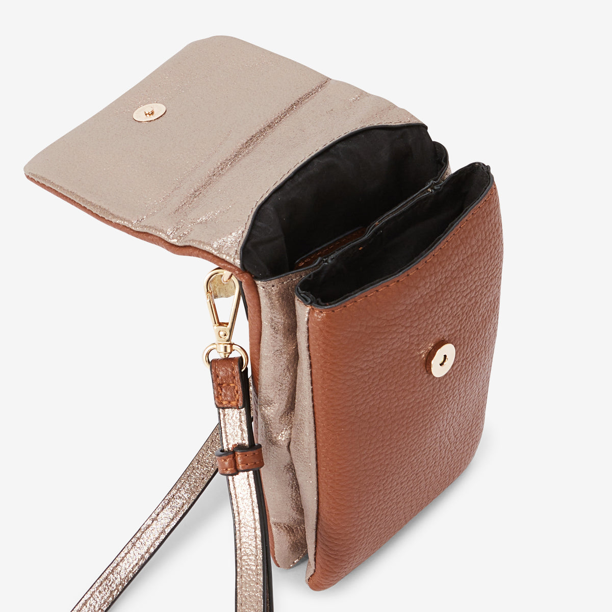 Pochette de téléphone cognac Rosabelle