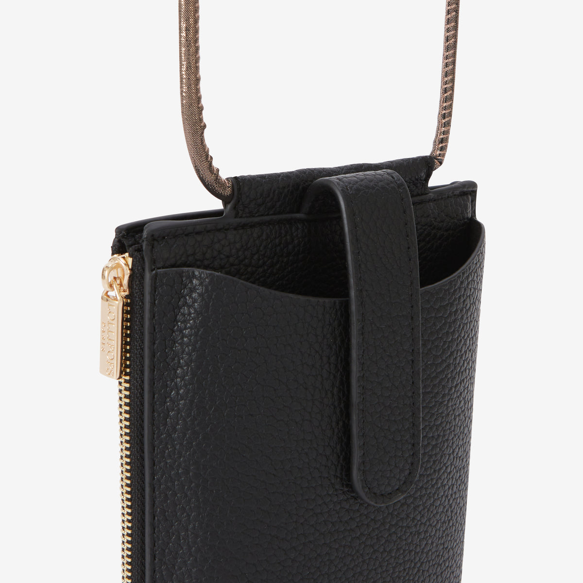 Pochette de téléphone noire Rocapina