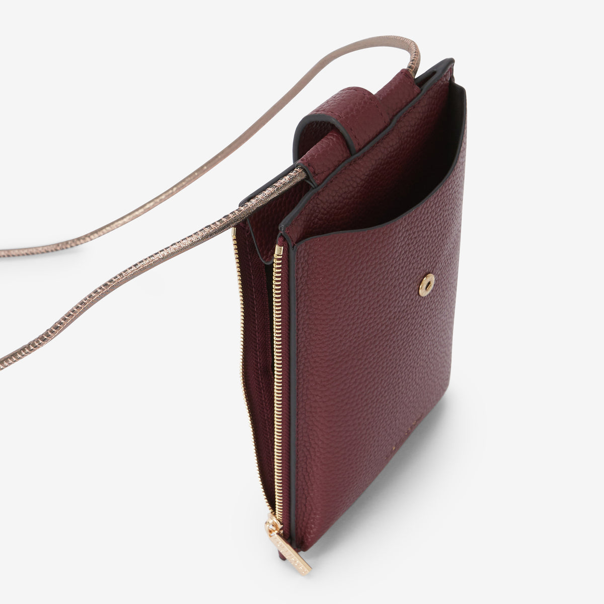 Pochette de téléphone bordeaux Rocapina