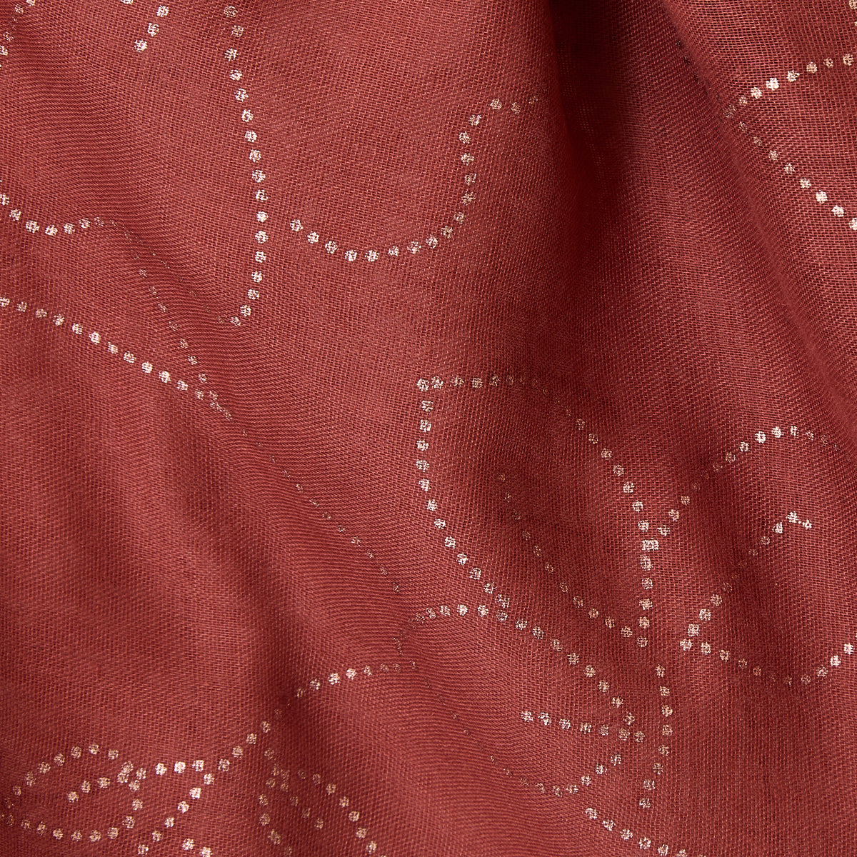 Foulard rectangulaire brique Rony