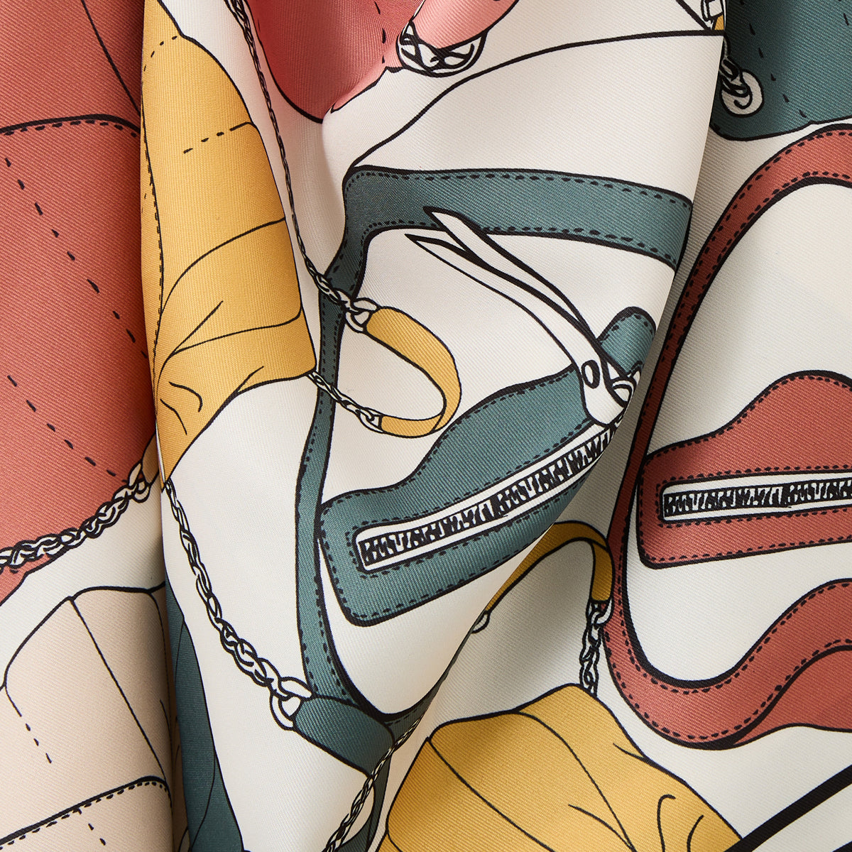 Foulard carré multicolore Razia