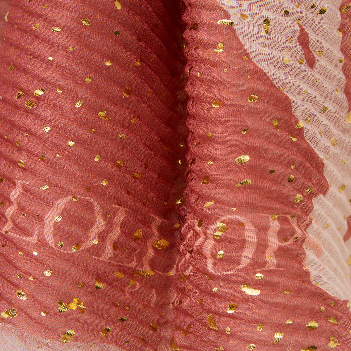 Foulard rectangulaire rose Remzi