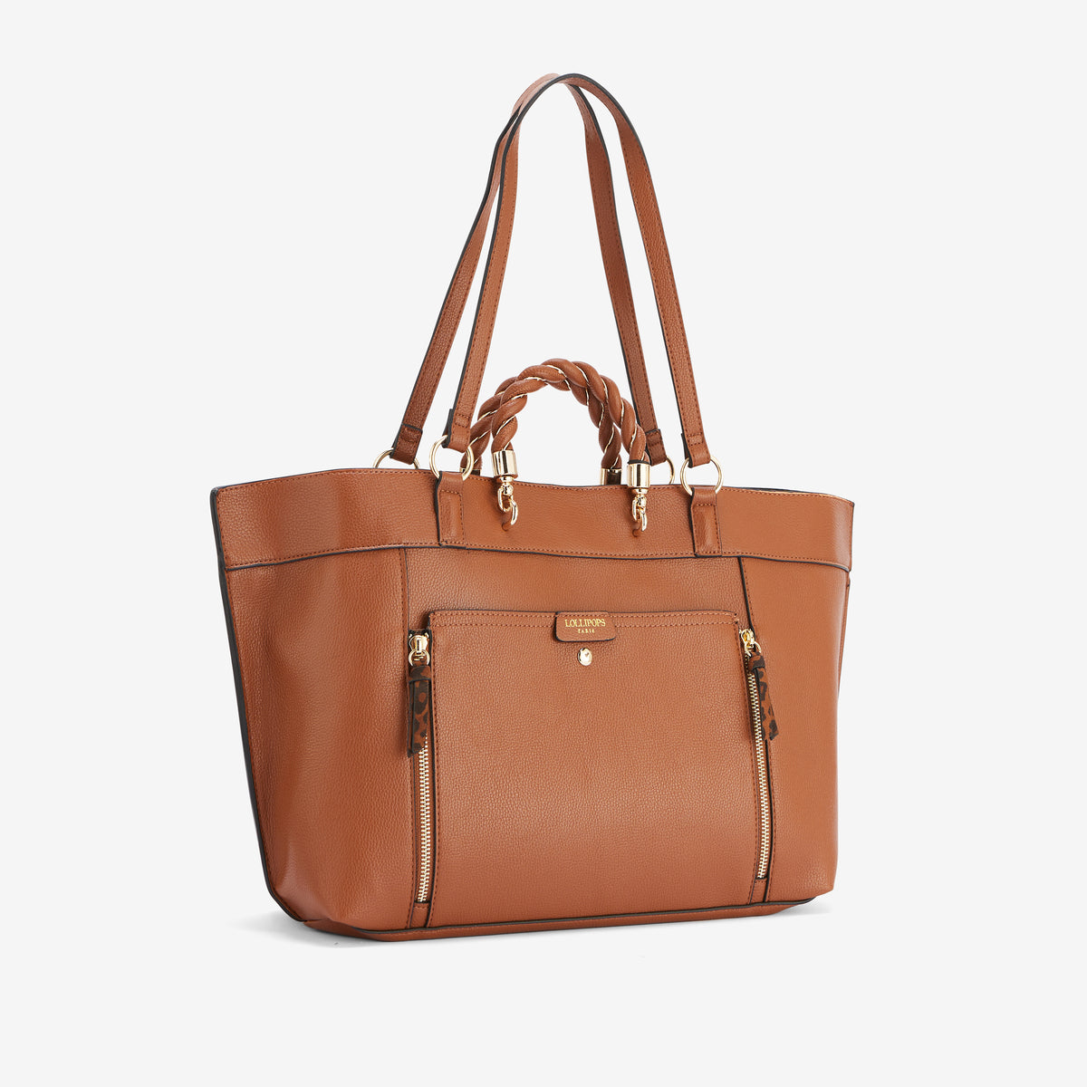Grand sac shopper camel Rosazia