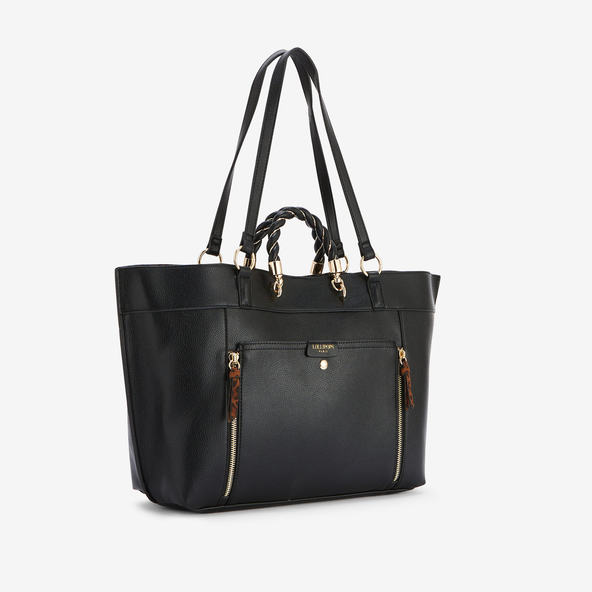 Grand sac shopper noir Rosazia