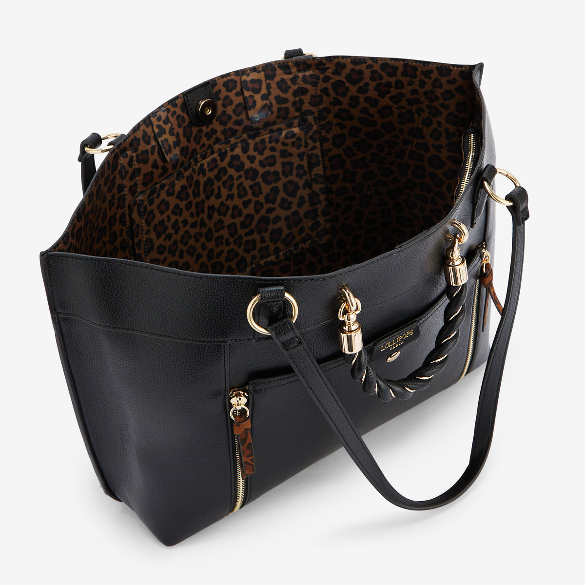 Grand sac shopper noir Rosazia