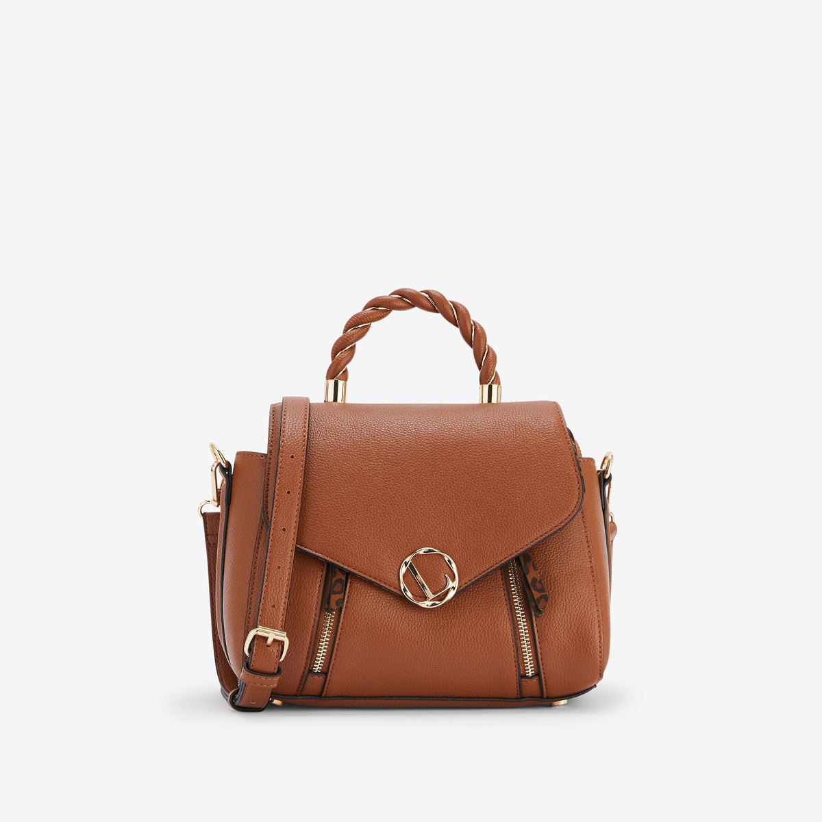 Sac porté épaule camel Rosazia