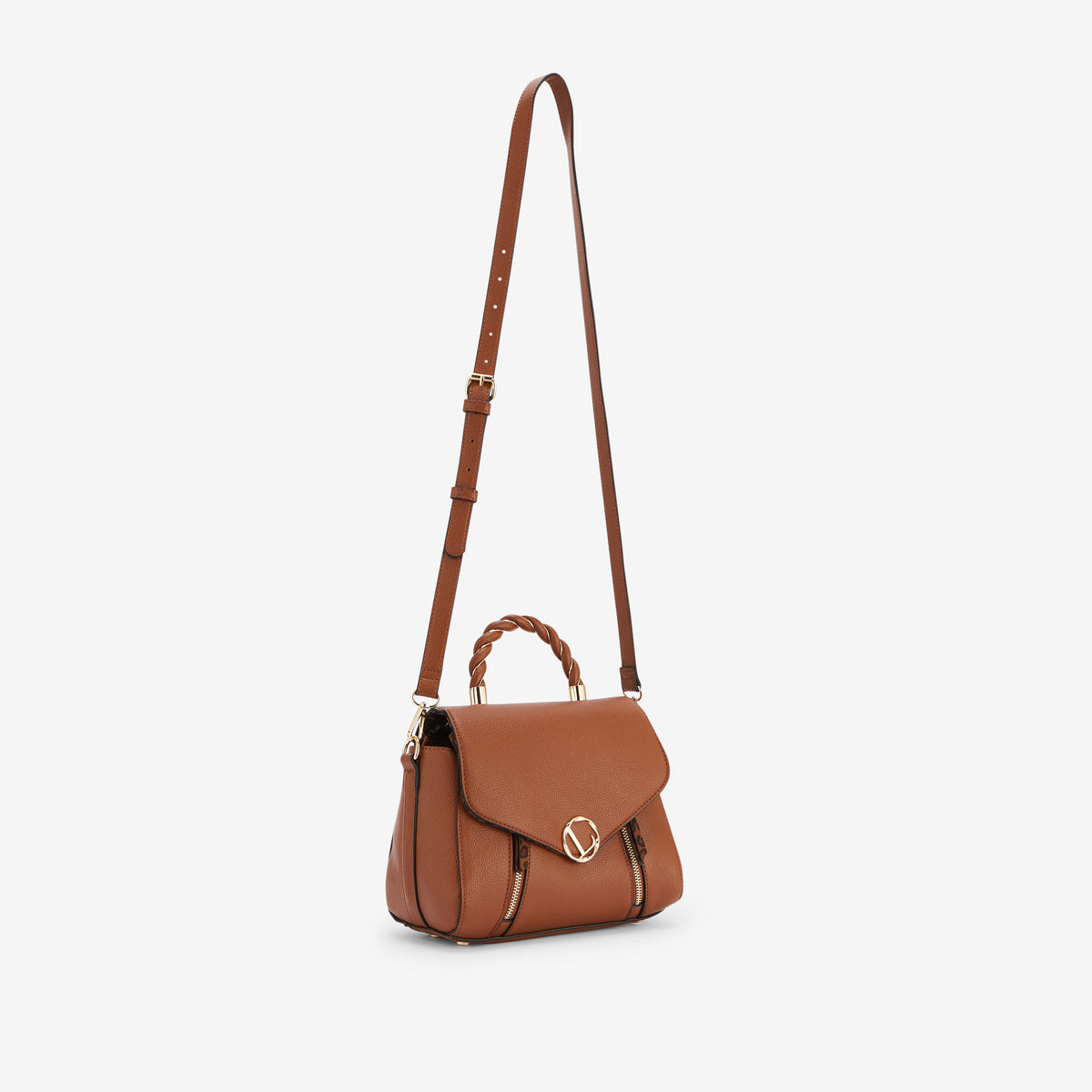 Sac porté épaule camel Rosazia