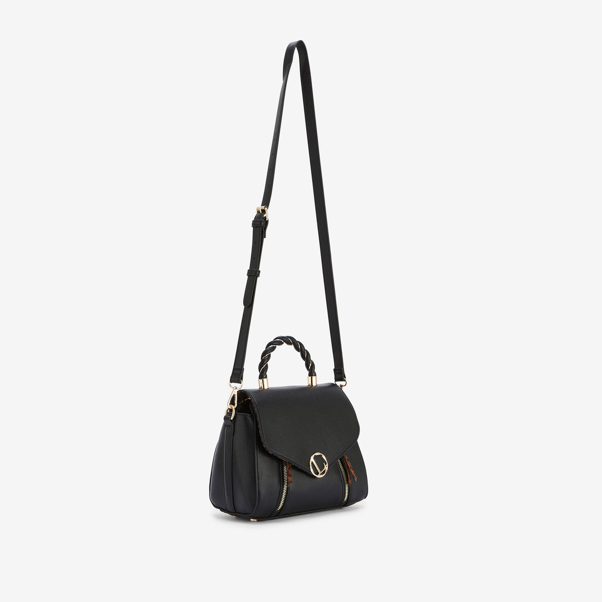 Sac porté épaule noir Rosazia