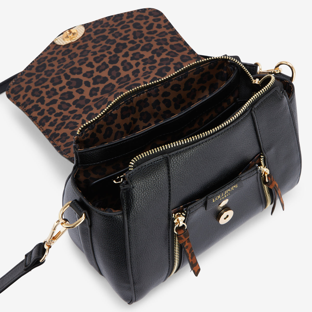 Sac porté épaule noir Rosazia