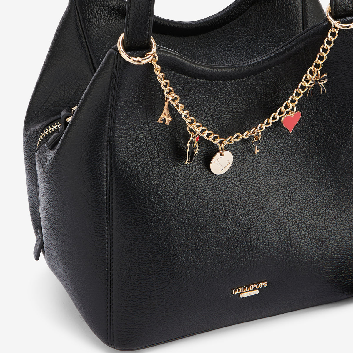 Sac shopper noir Roselaine