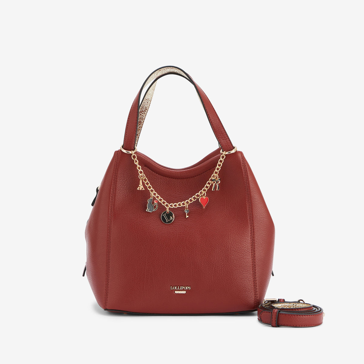 Sac shopper brique Roselaine