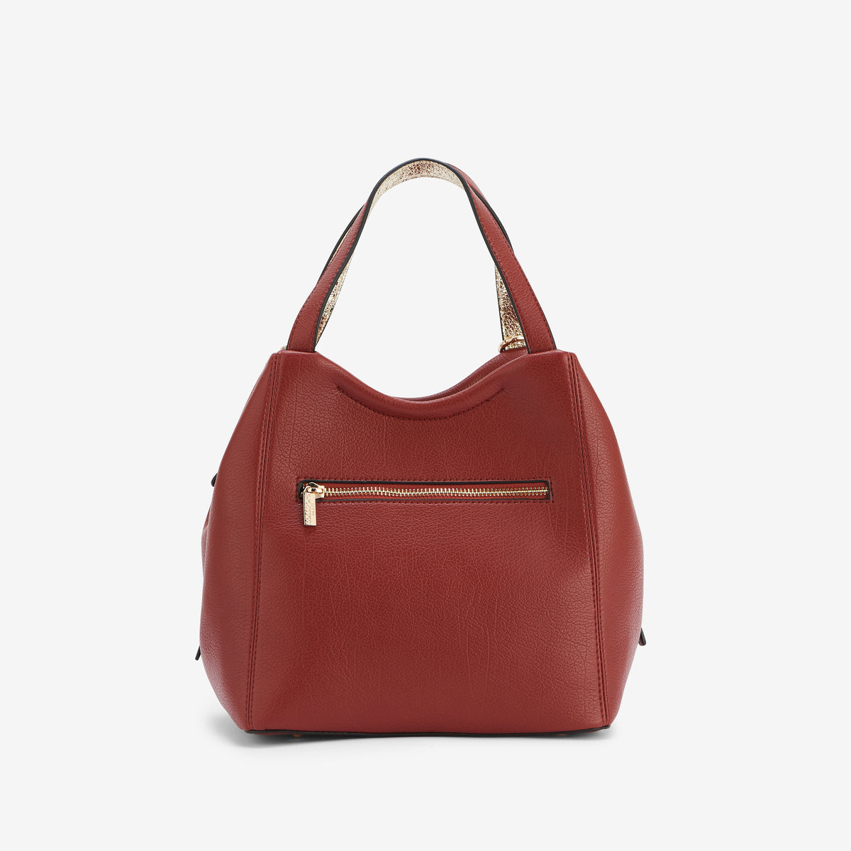 Sac shopper brique Roselaine