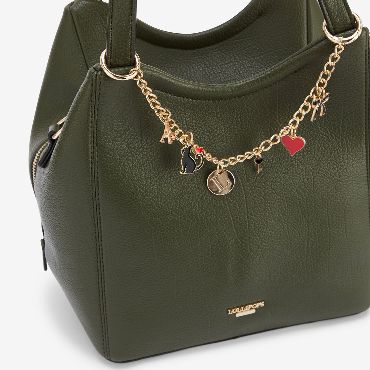 Sac shopper kaki Roselaine