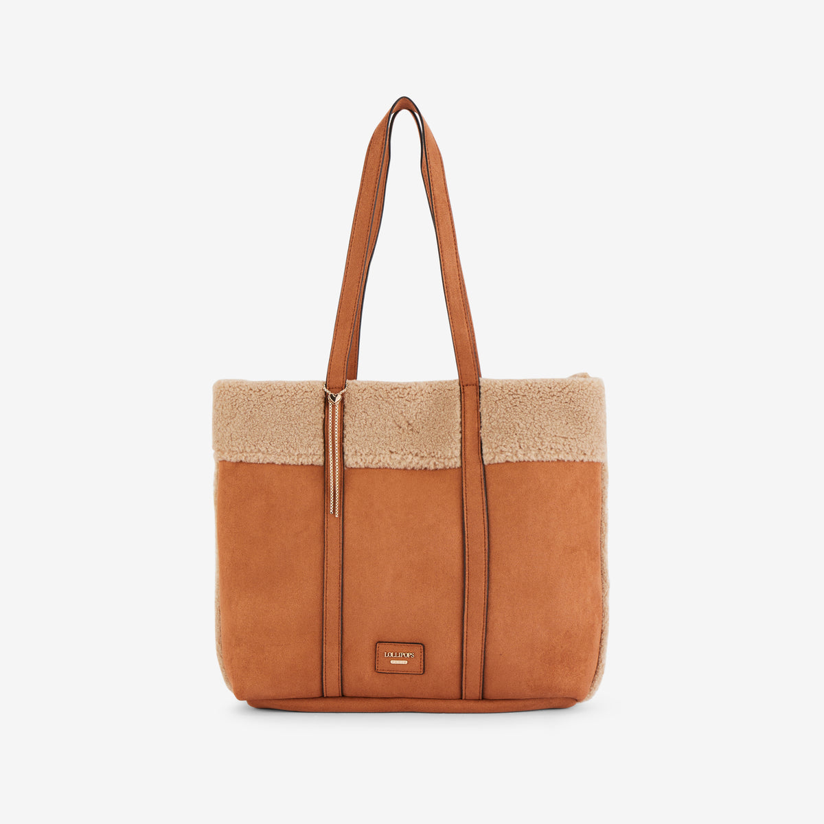 Grand sac shopper camel Reyana