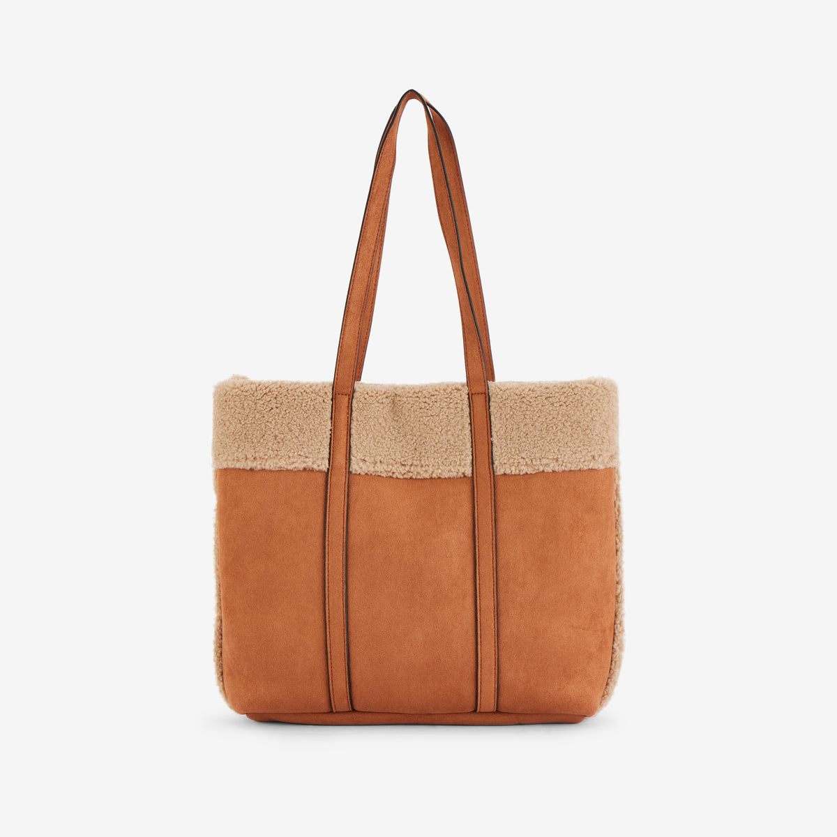 Grand sac shopper camel Reyana