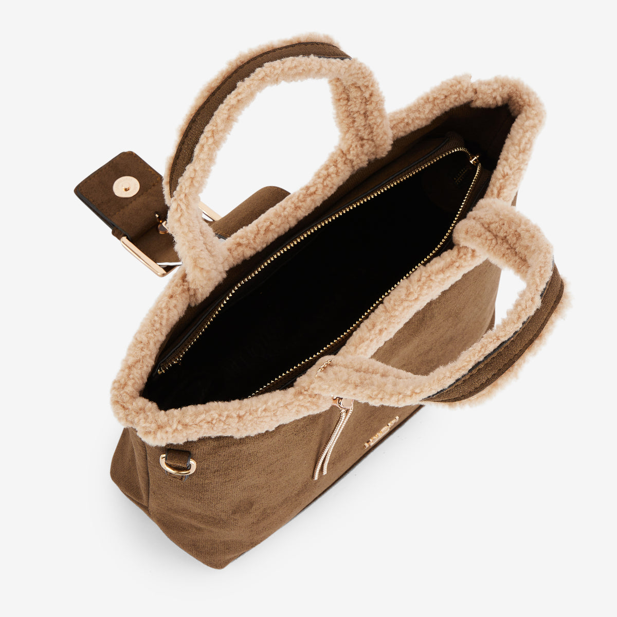 Sac shopper kaki Reyana