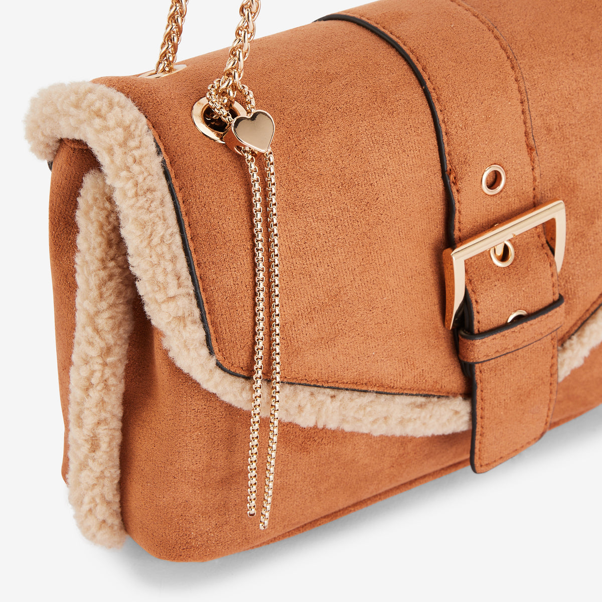 Sac porté épaule camel Reyana