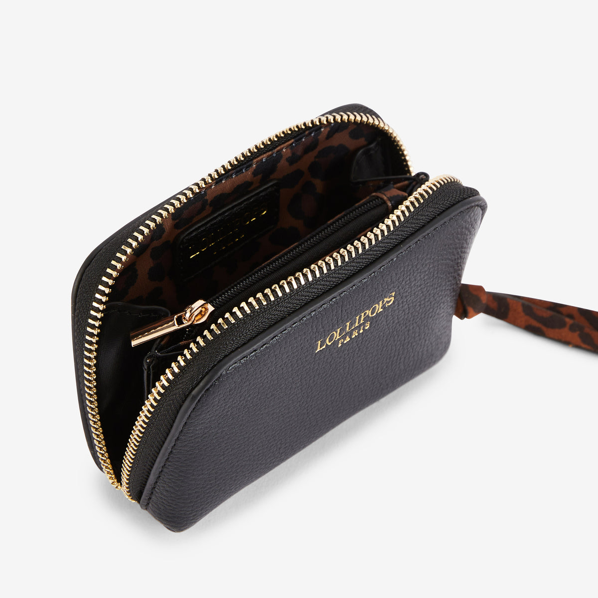 Porte-monnaie noir Rosazia