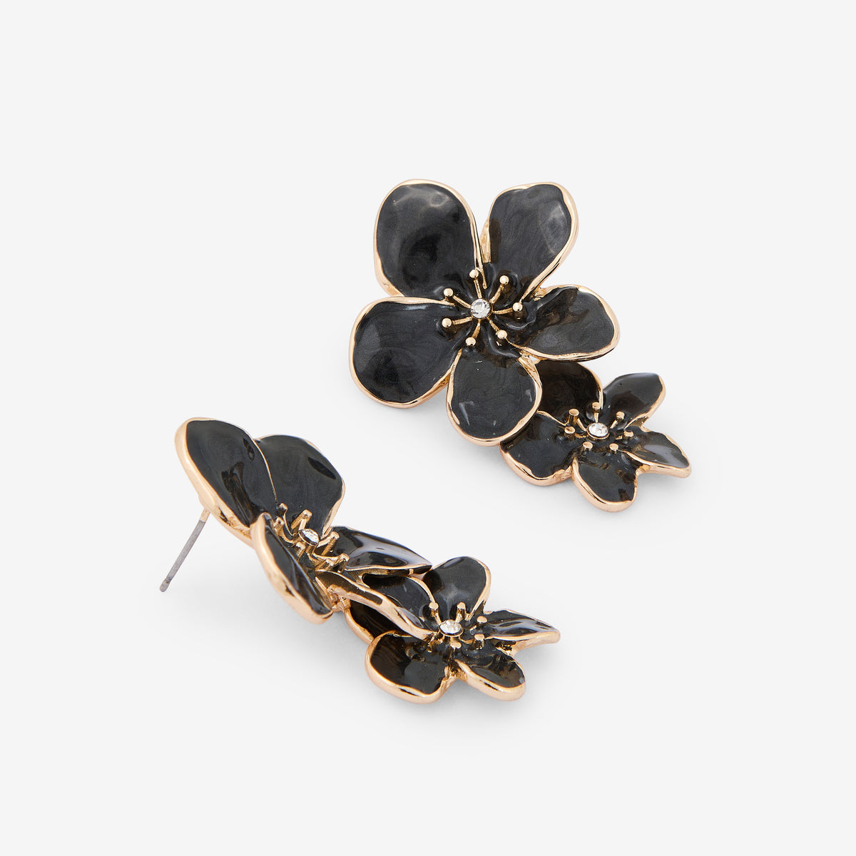 Boucles d'oreilles 3 fleurs Romantique