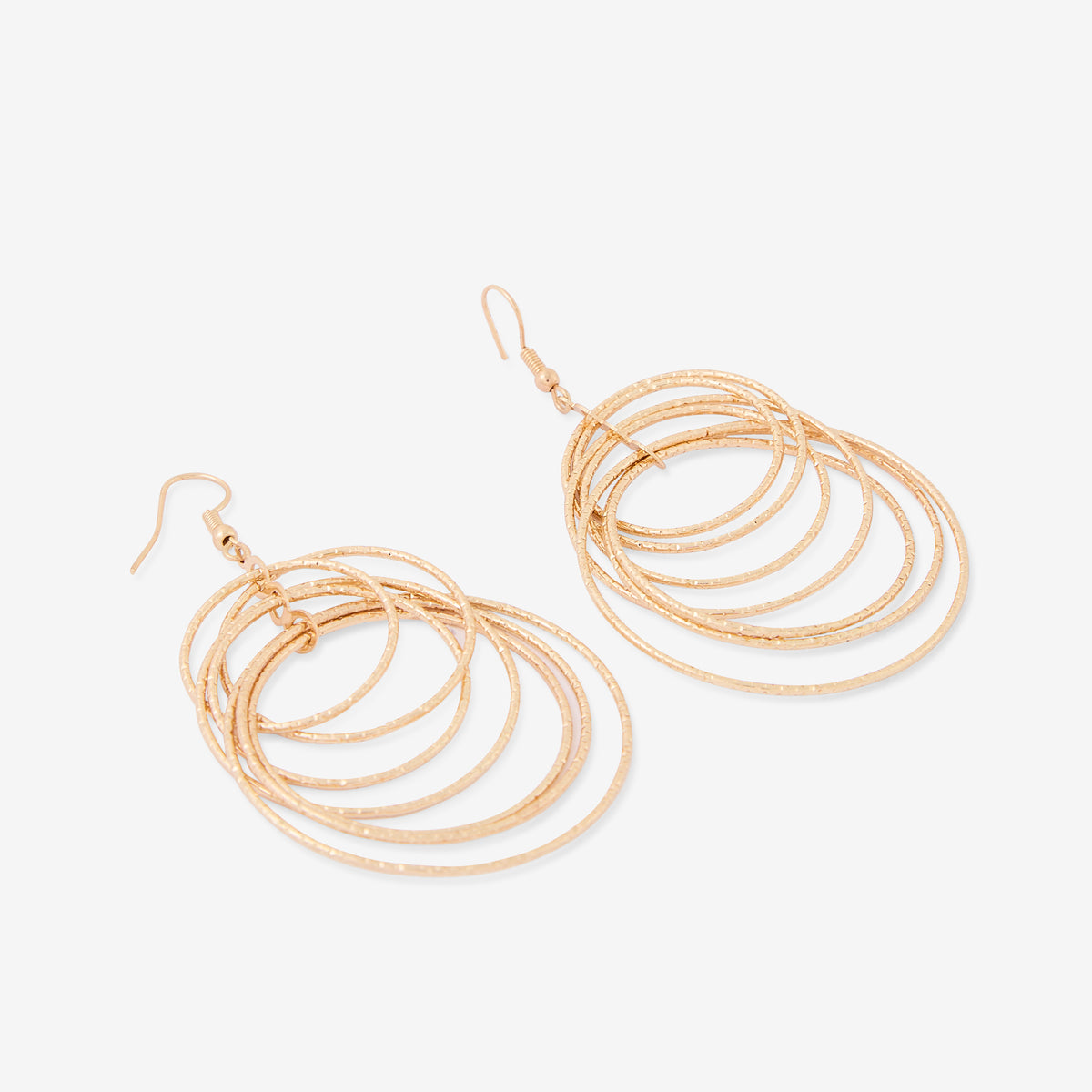 Boucles d'oreilles multi cercles Romantique