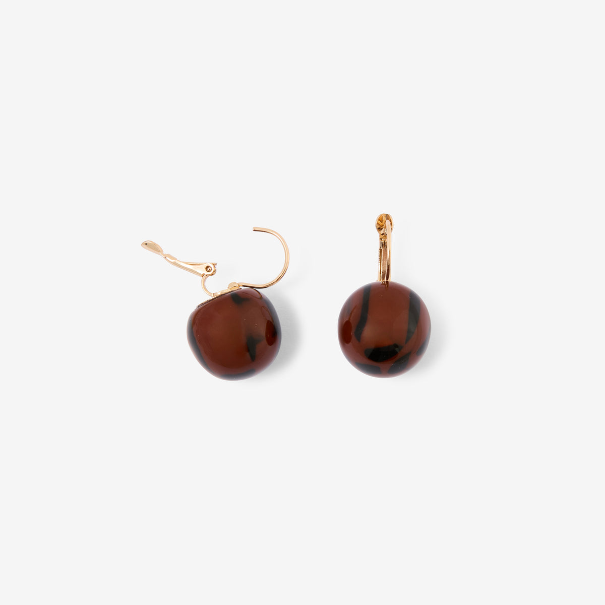 Boucles d'oreilles boules léopard Léopard félin