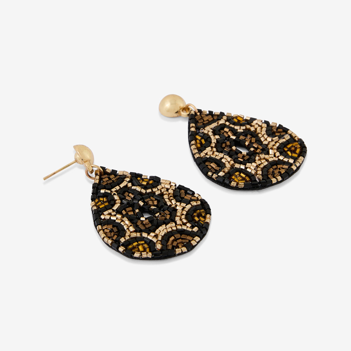 Boucles d'oreilles gouttes léopard Léopard félin