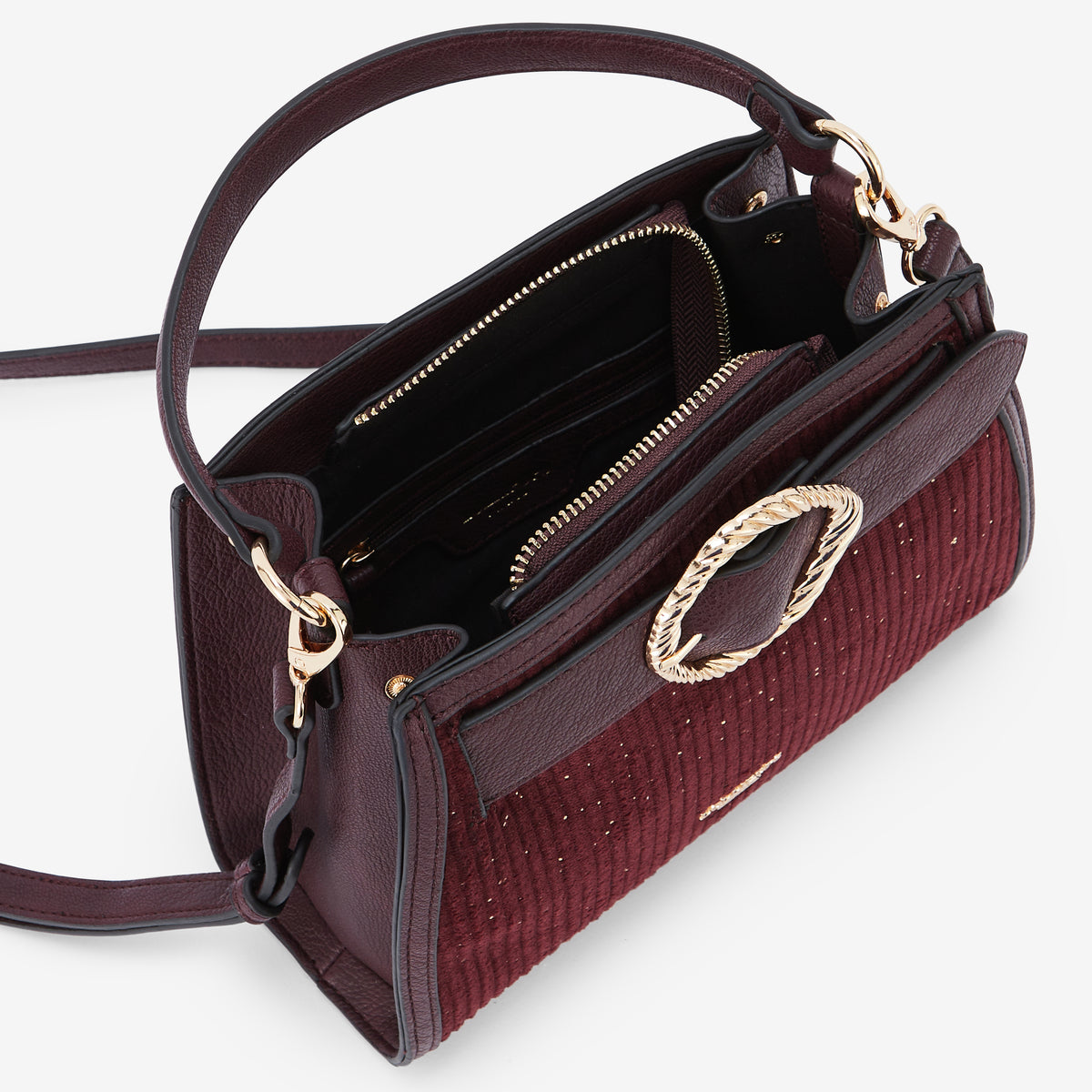 Petit sac shopper bordeaux Riff