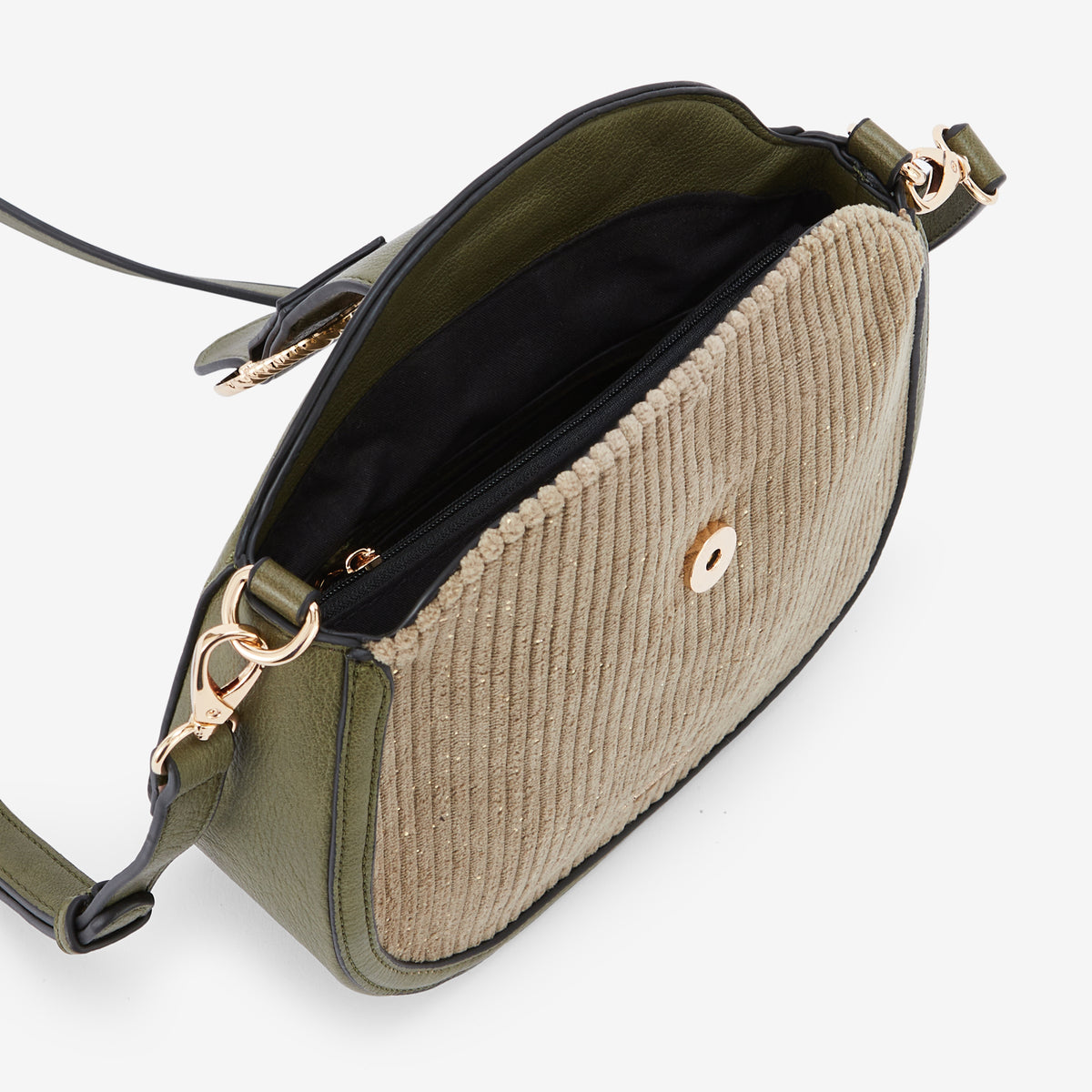 Sac porté épaule kaki Riff