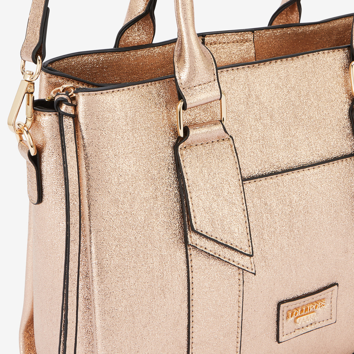 Sac shopper doré Romane