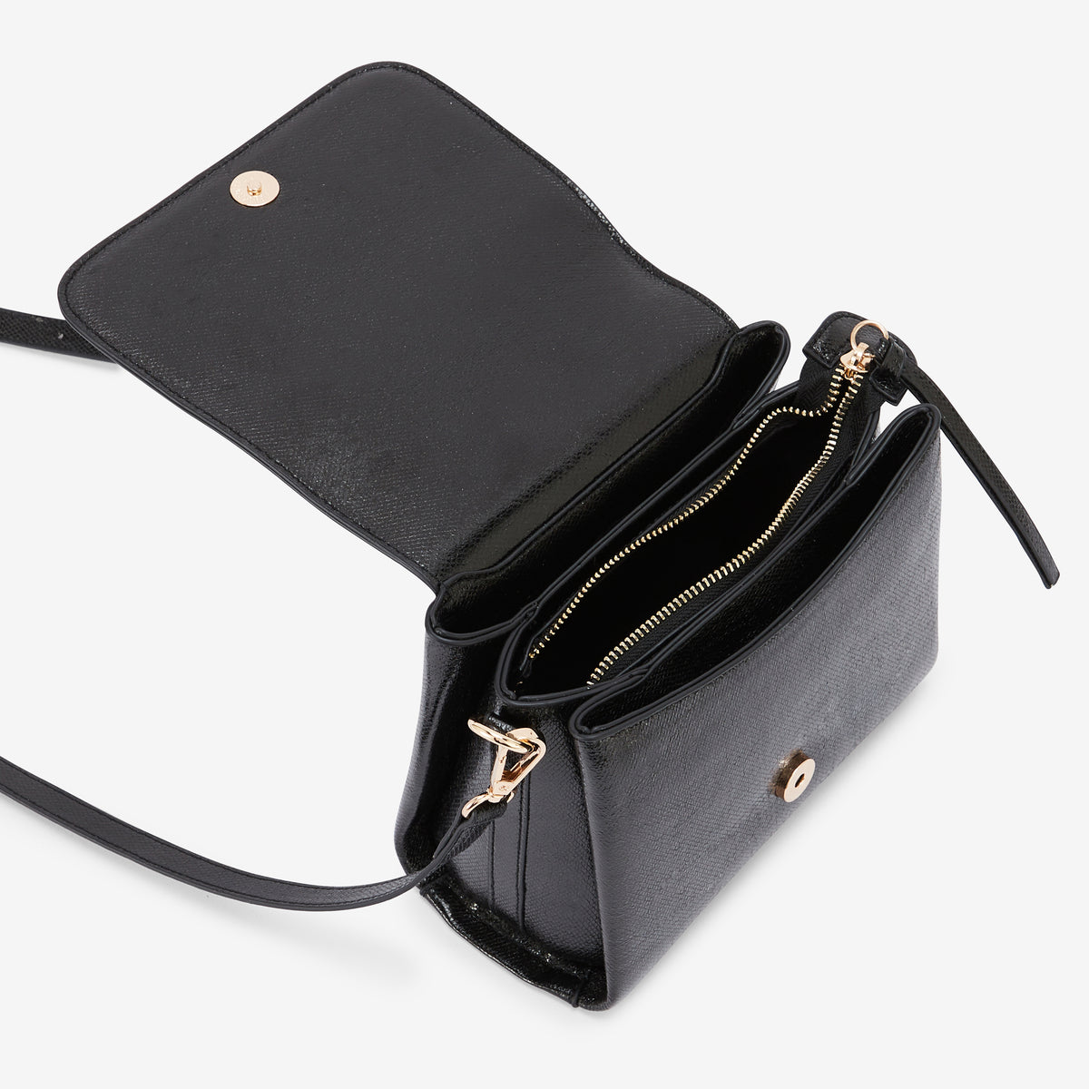 Sac porté épaule noir Romane