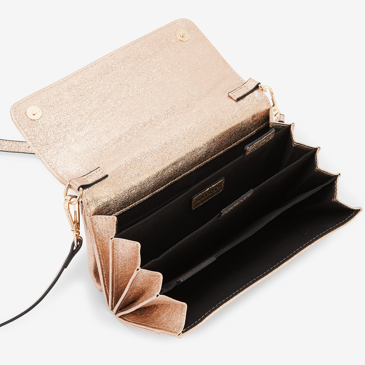 Pochette de voyage dorée Romane