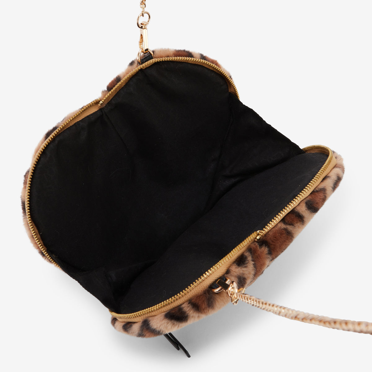 Petit sac porté épaule léopard Rakita