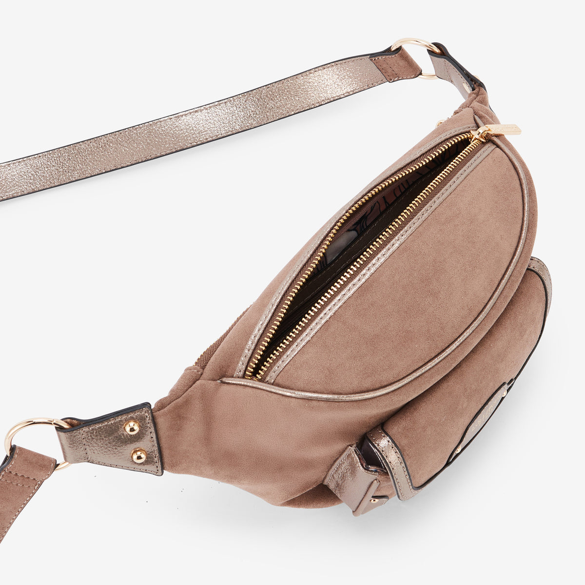 Ceinture banane taupe Roberto