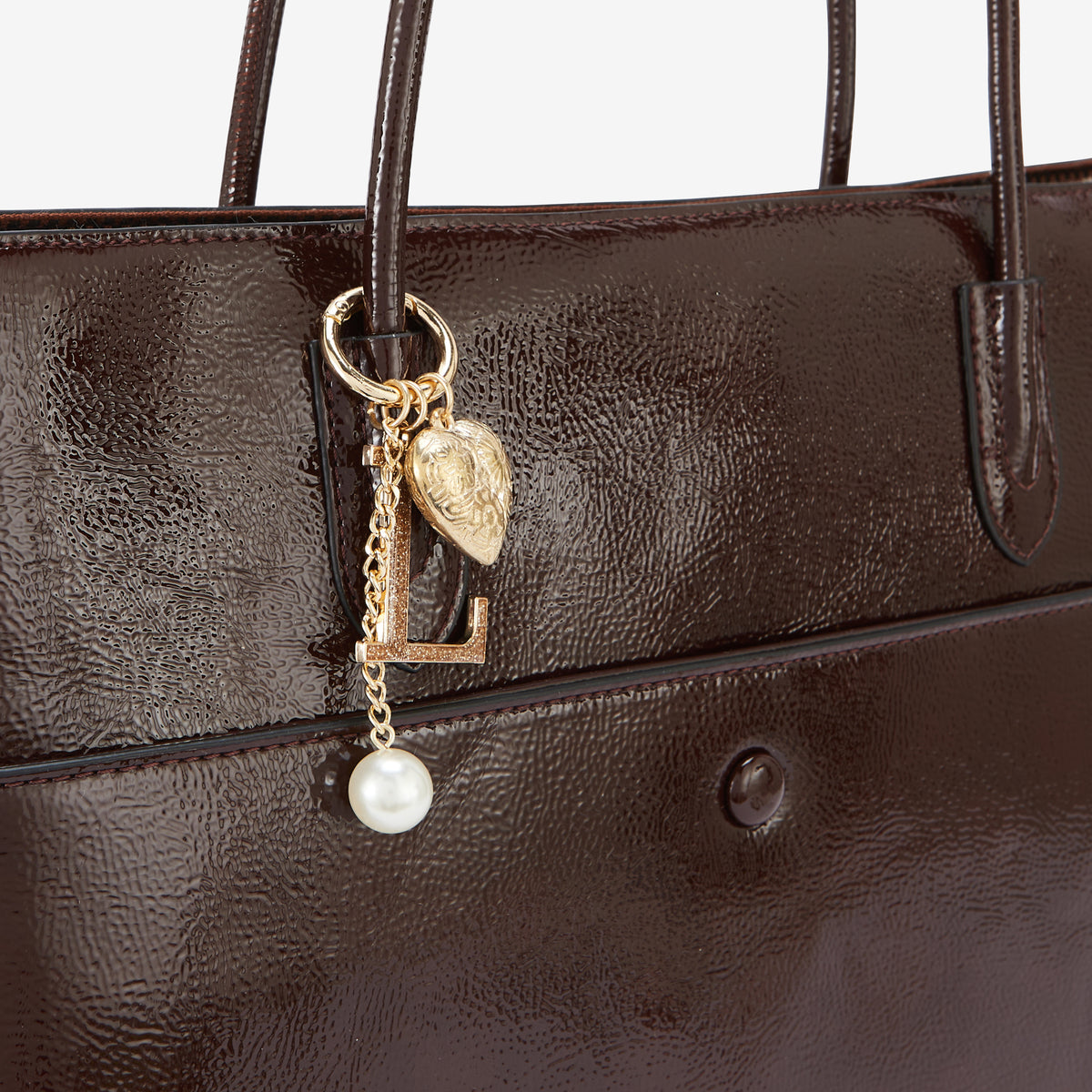 Grand sac shopper marron Rosario