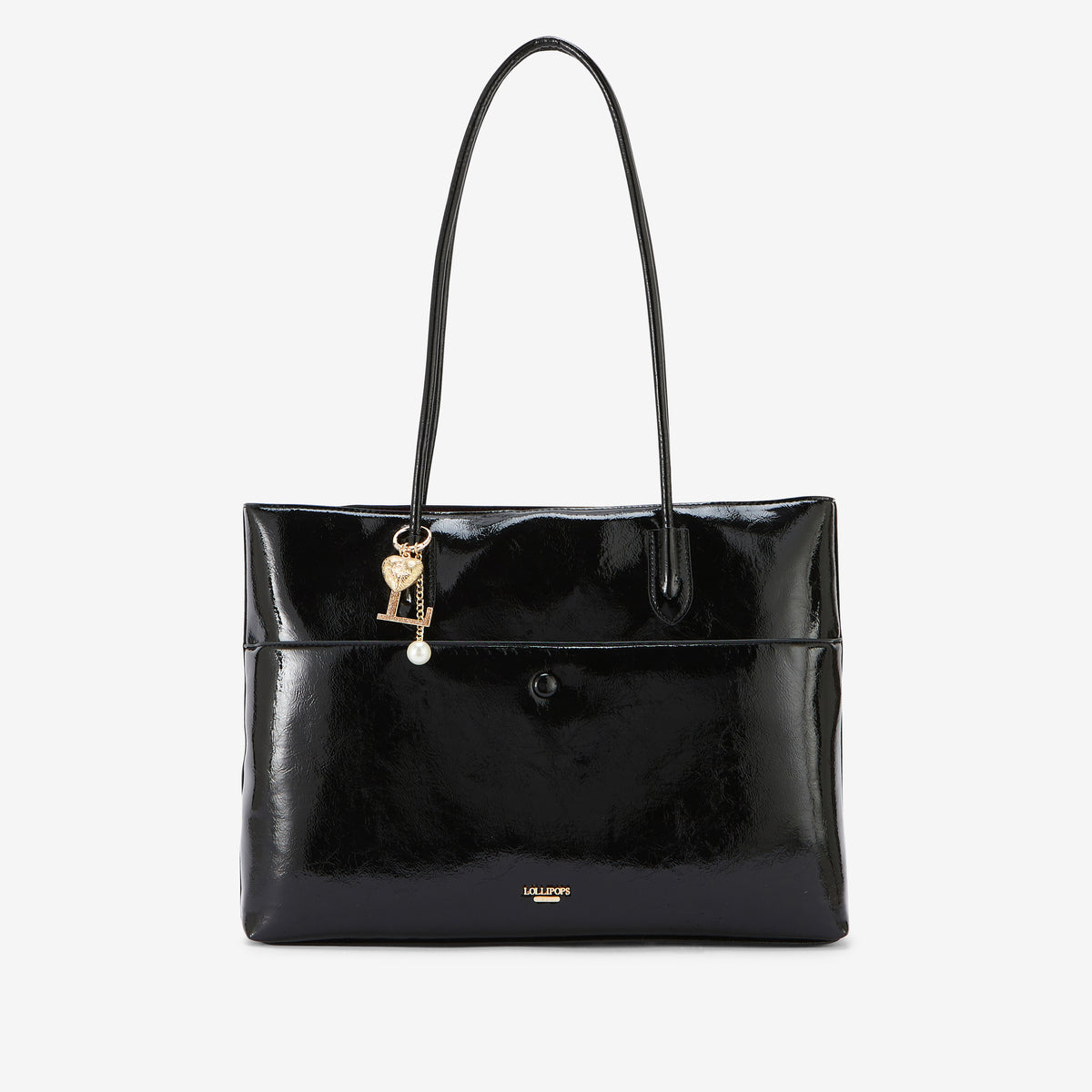 Grand sac shopper noir Rosario