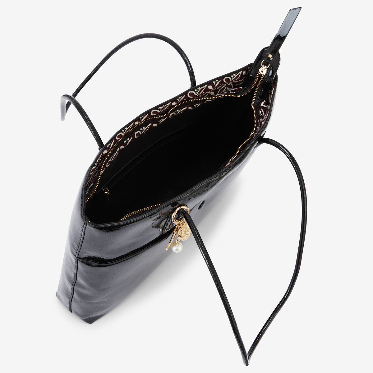 Grand sac shopper noir Rosario