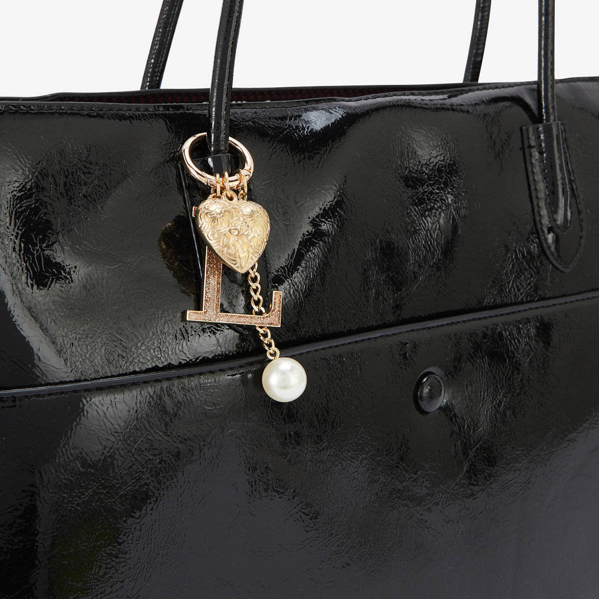 Grand sac shopper noir Rosario