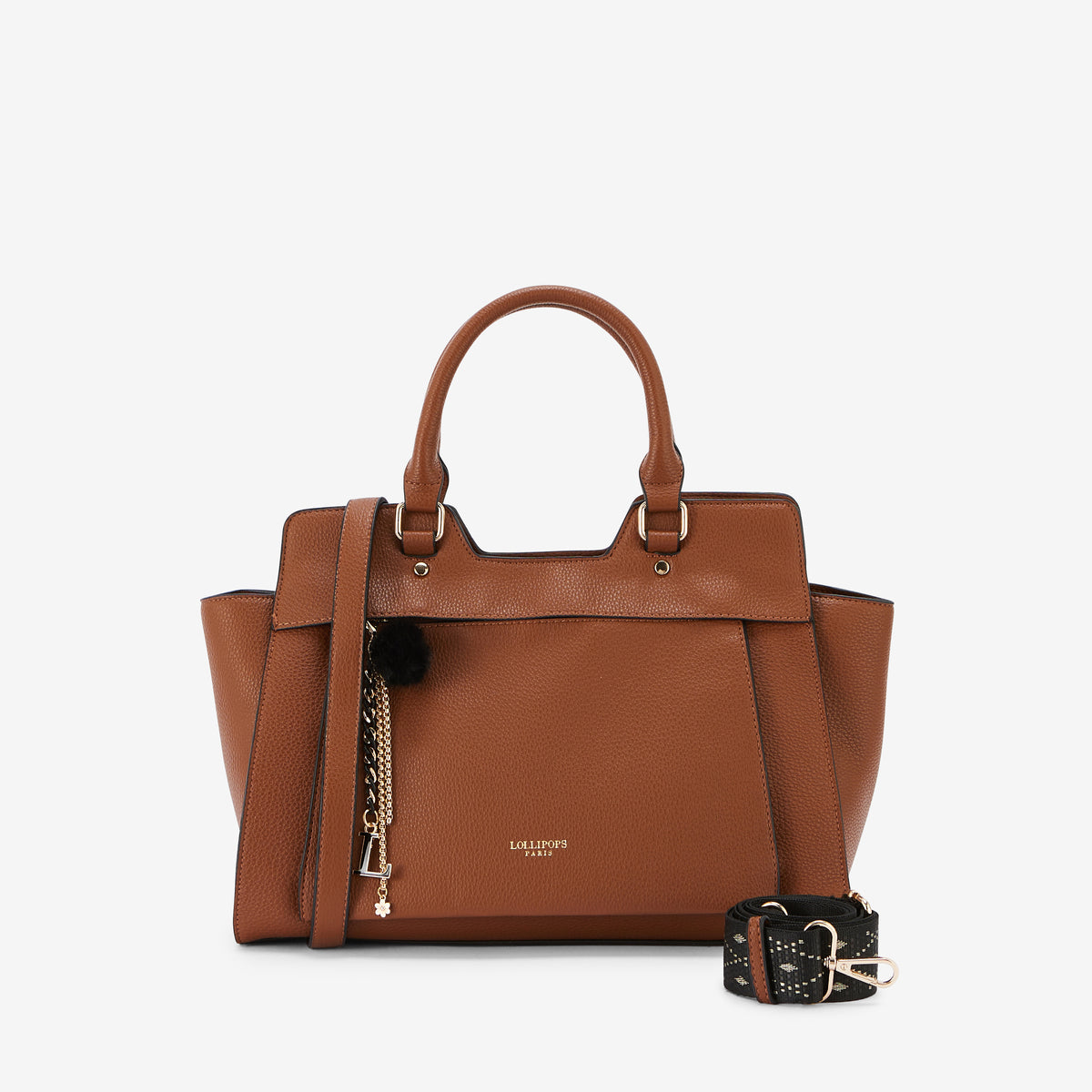 Sac shopper cognac Roy