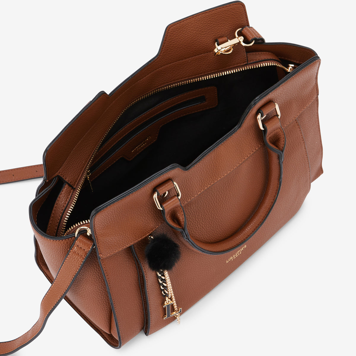 Sac shopper cognac Roy