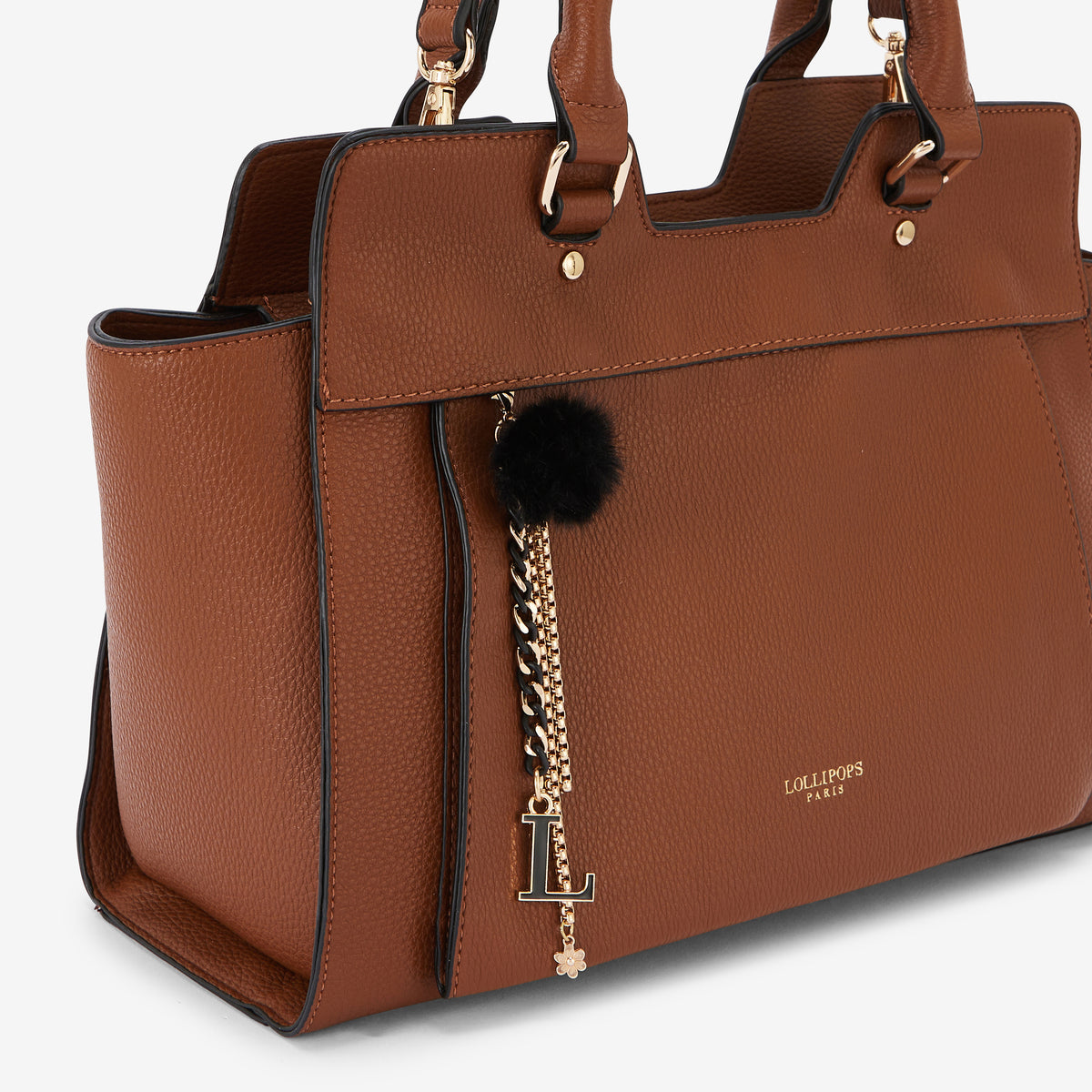 Sac shopper cognac Roy