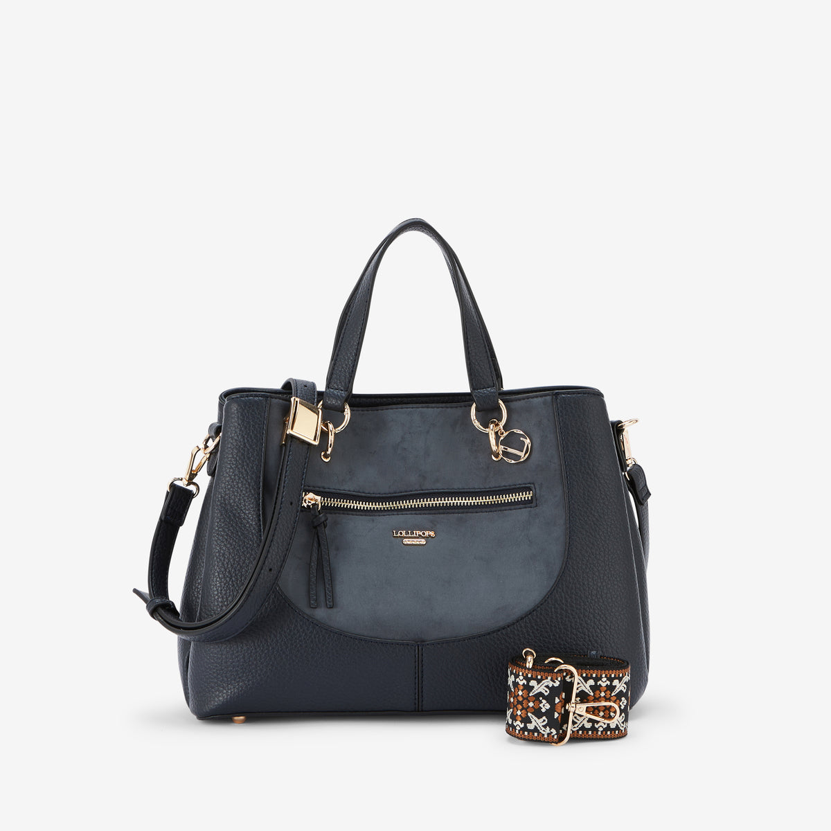 Sac shopper bleu marine Raven