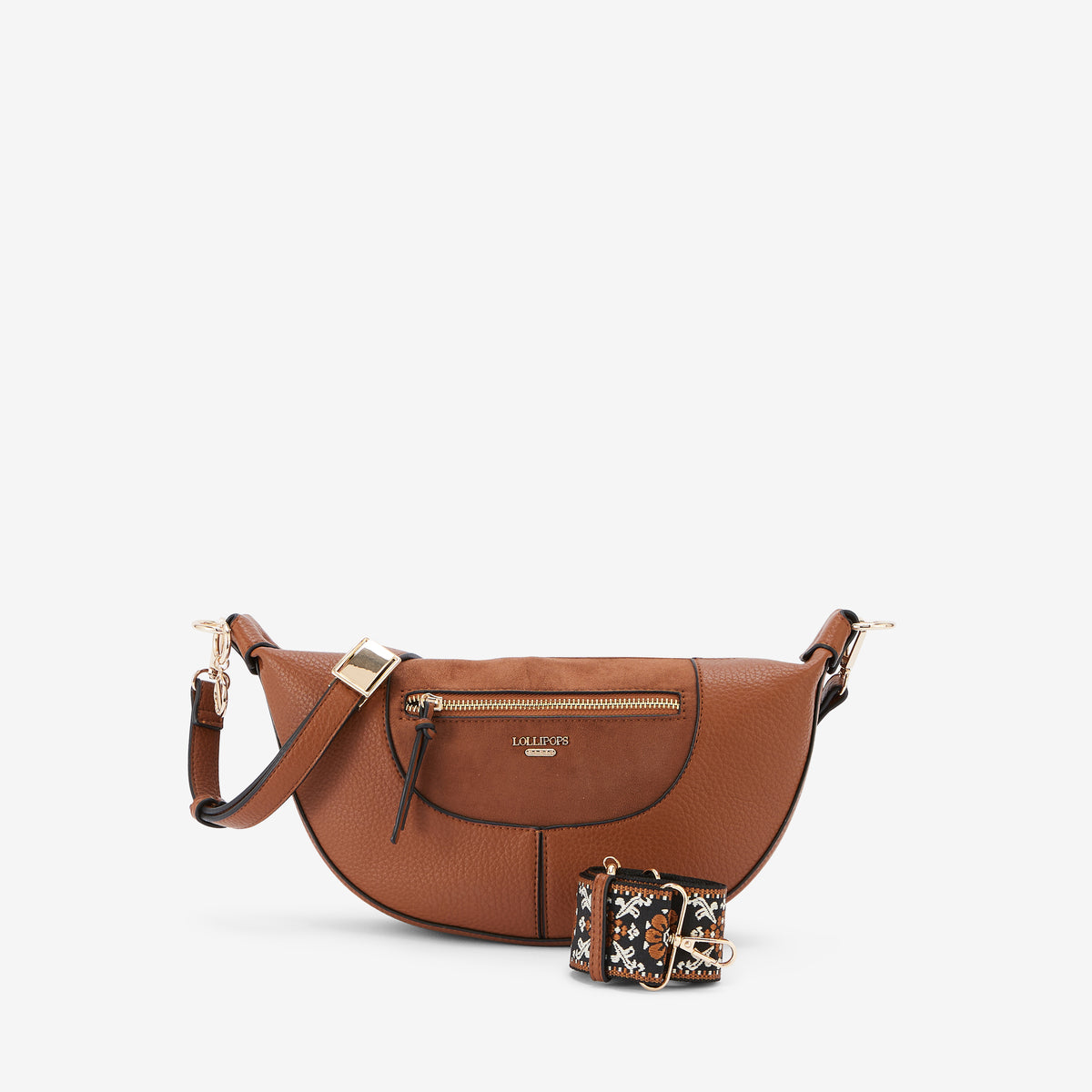 Sac porté épaule cognac Raven