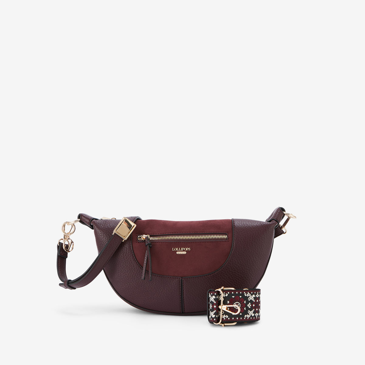 Sac porté épaule bordeaux Raven