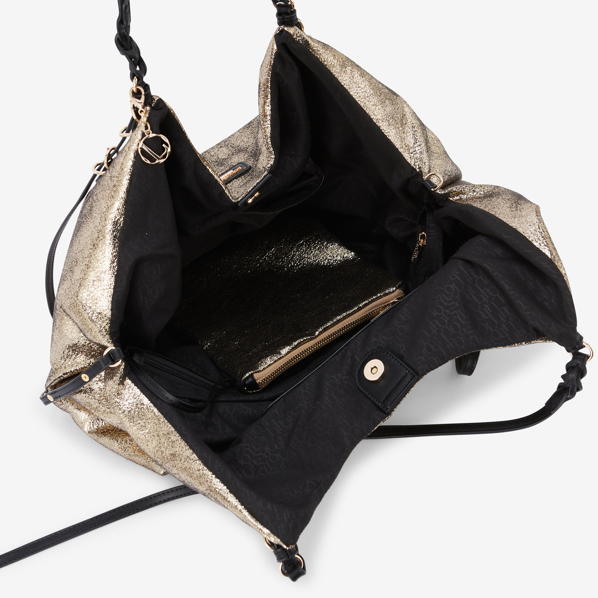 Sac shopper XL doré Ringo