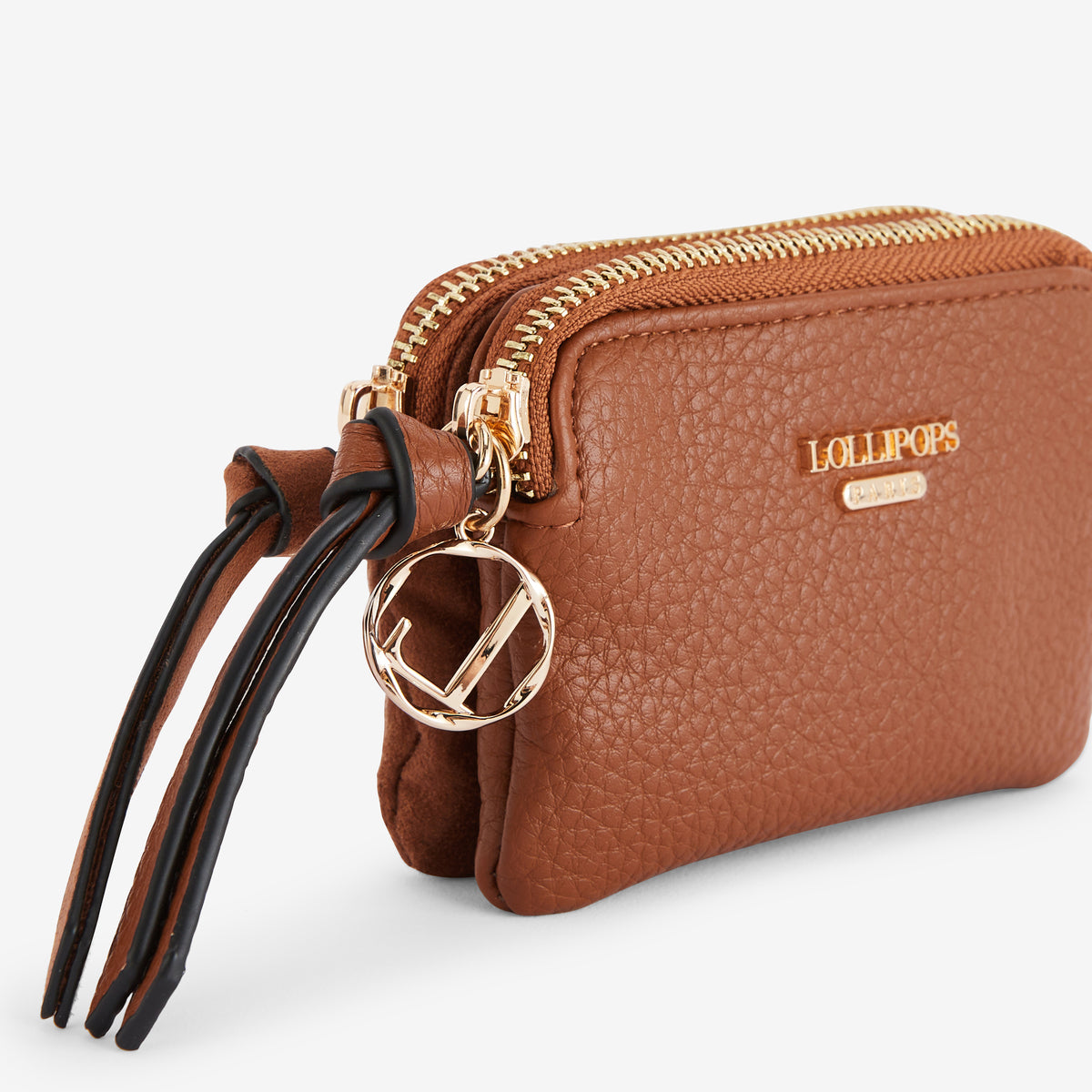 Porte-monnaie cognac Raven