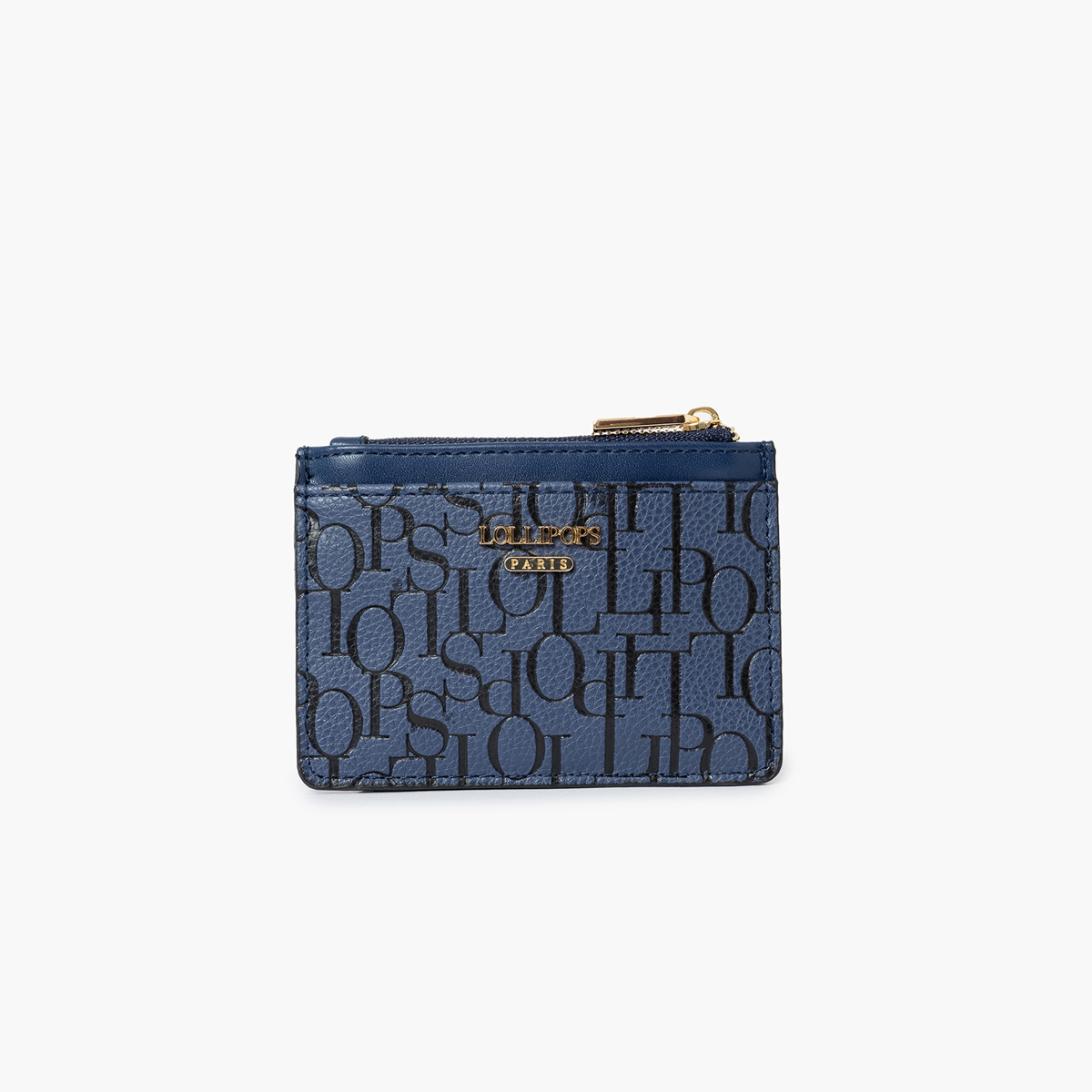 Porte cartes bleu marine Sanja