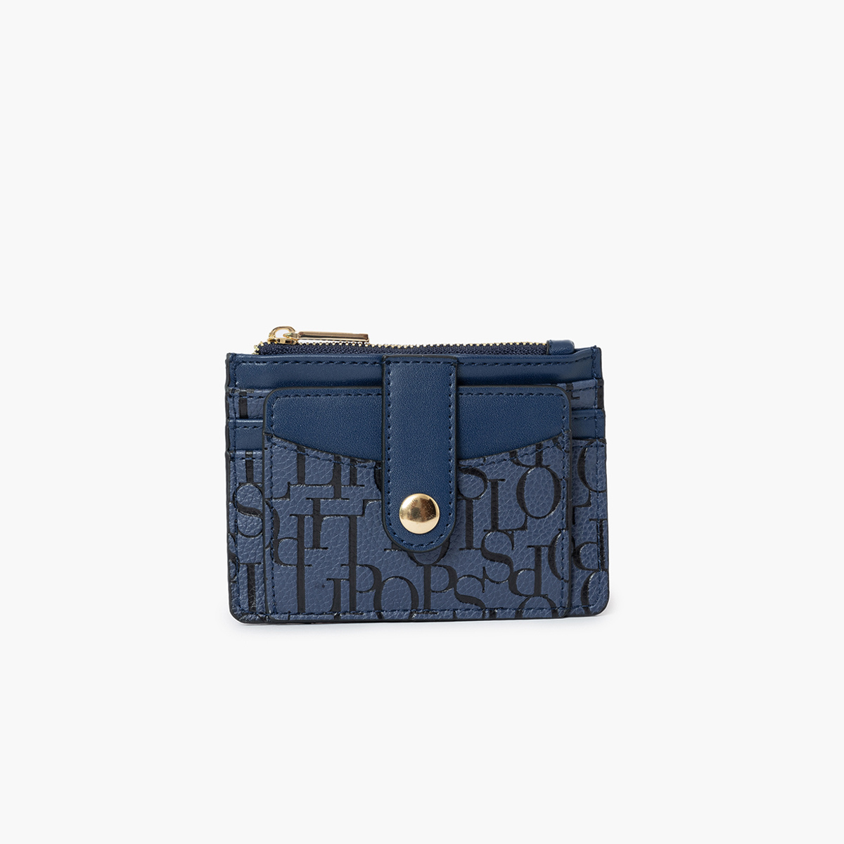 Porte cartes bleu marine Sanja