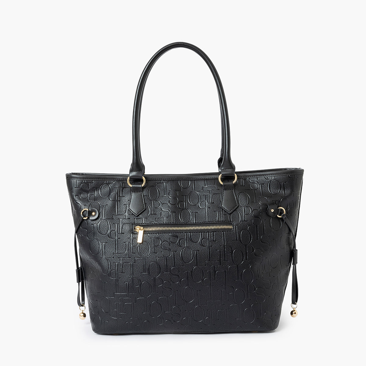 Grand sac shopper noir Sanja